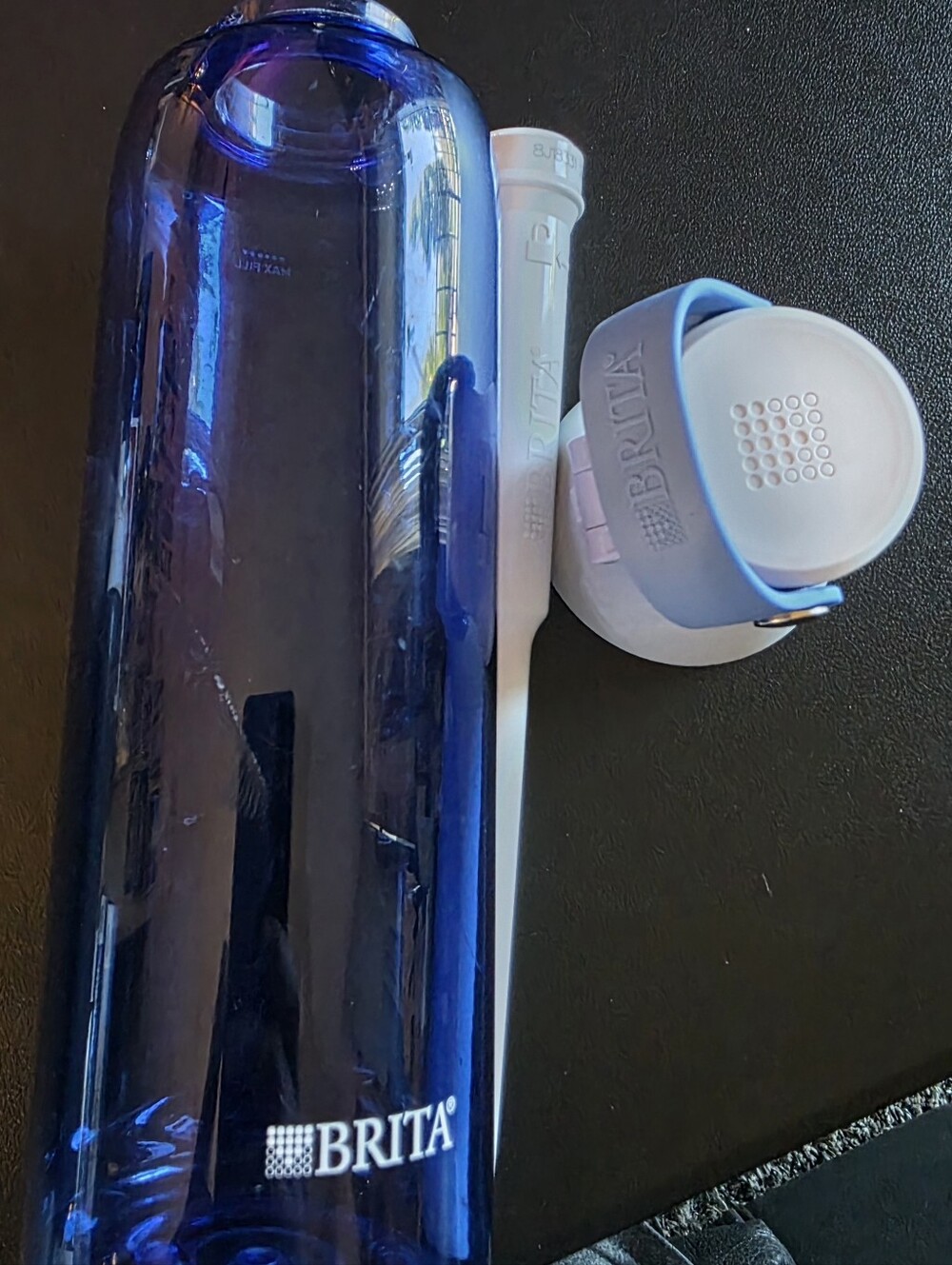 Used Brita 26 oz Blue Night Sky Premium Leak Proof Filtered Water Bottle